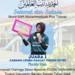 Torehkan Prestasi Gemilang, SMA Muhammadiyah Toboali Borong 6 Juara di O2SN SMA se-Bangka Selatan 2026