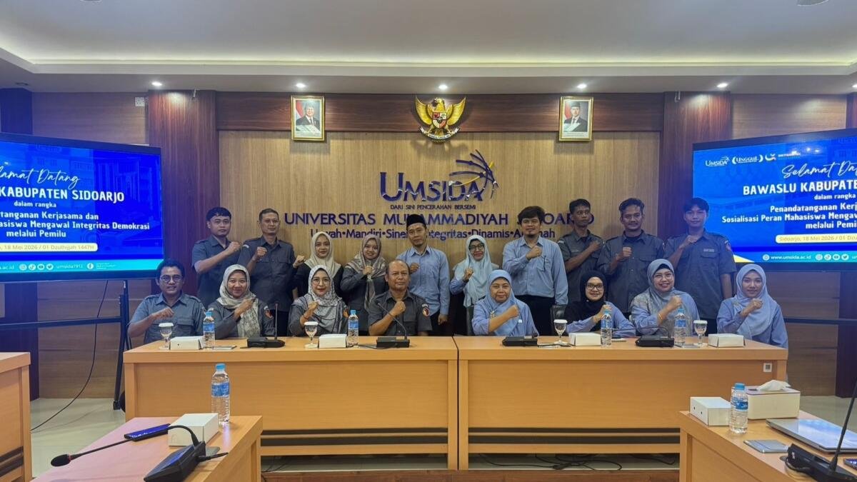 Bawaslu dan Umsida Kolaborasi Kawal Demokrasi dan Pendidikan Politik Mahasiswa