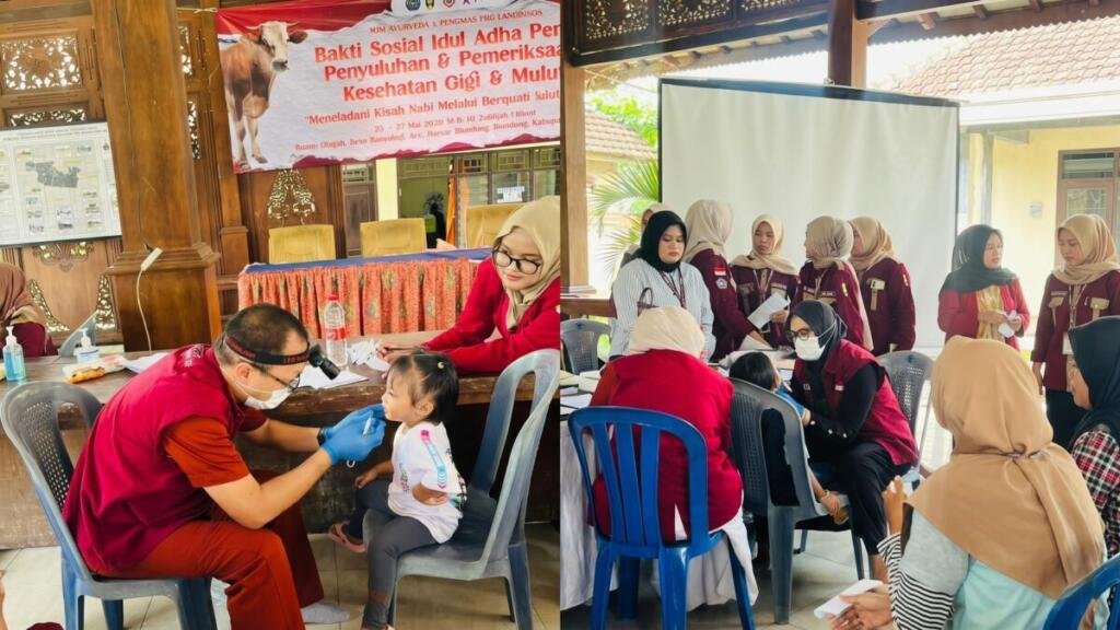 FKG Umsura Gelar Bakti Sosial dan Kurban di Banyulegi Mojokerto