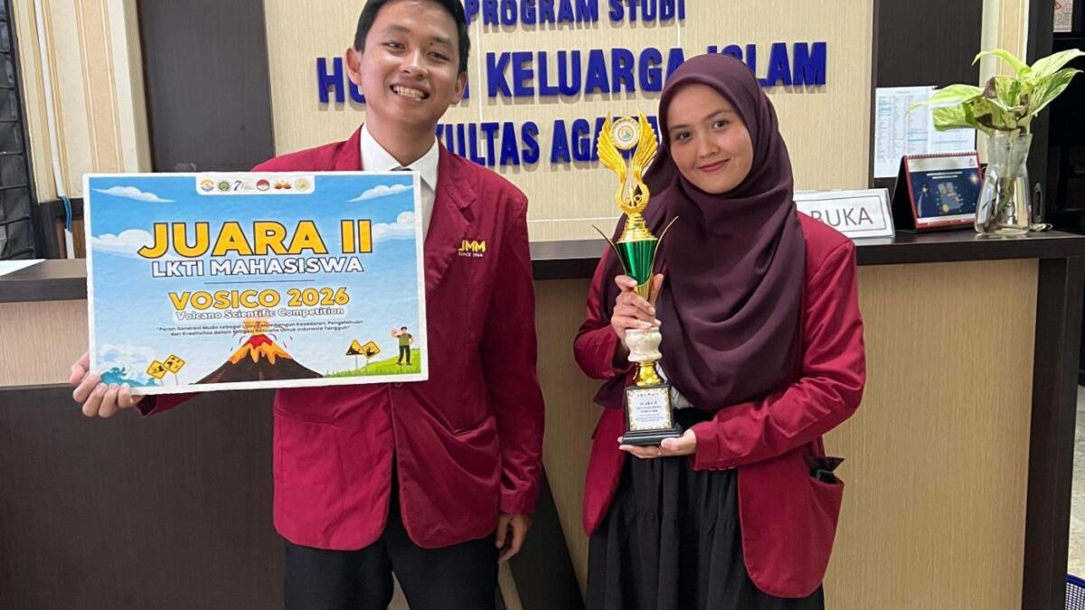Dua Mahasiswa Prodi HKI UMM Raih Runner-up LKTI VOSICO 2026 Tingkat Nasional