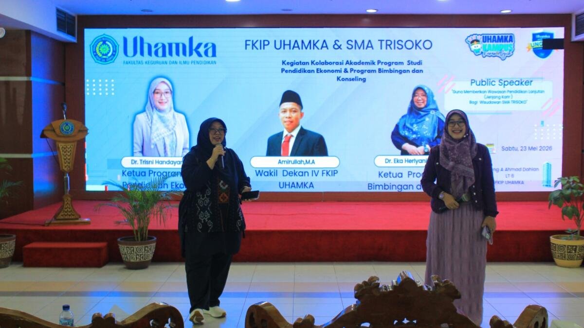 FKIP UHAMKA Ingatkan Bahaya Salah Jurusan Saat Pelepasan Siswa SMA Trisoko Jakarta