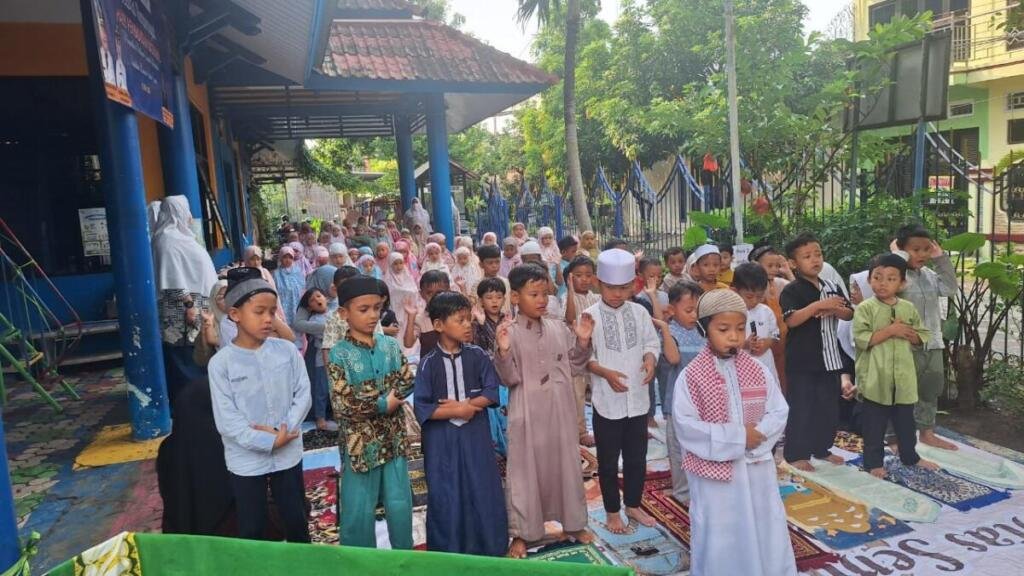 KB-TK ABA 1 Candi Gelar Simulasi Salat Iduladha dan Qurban