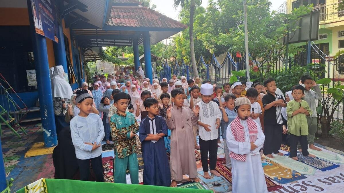 KB-TK ABA 1 Candi Gelar Simulasi Salat Iduladha dan Qurban