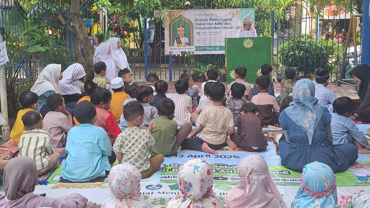 Khutbah Simulasi Iduladha Tanamkan Nilai Taat dan Suka Berbagi Sejak Dini