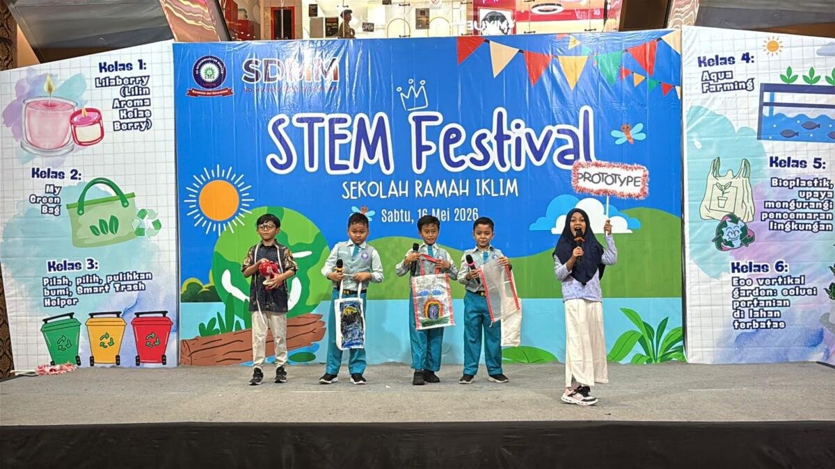 STEM Festival SD Muhammadiyah Manyar Hadirkan My Green Bag Pengganti Plastik