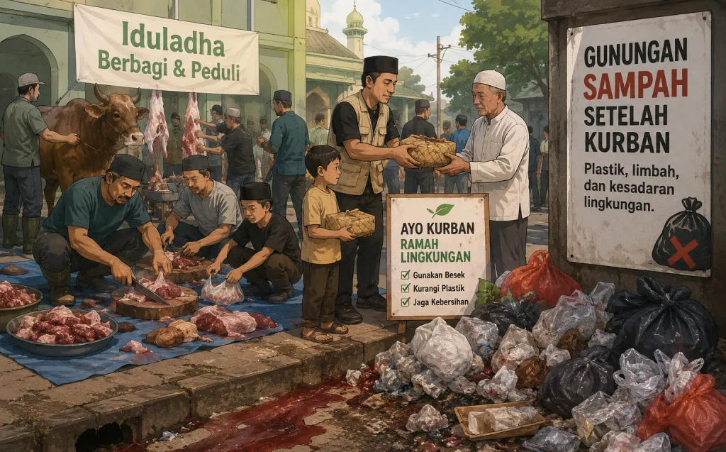 Gunungan Sampah Setelah Kurban