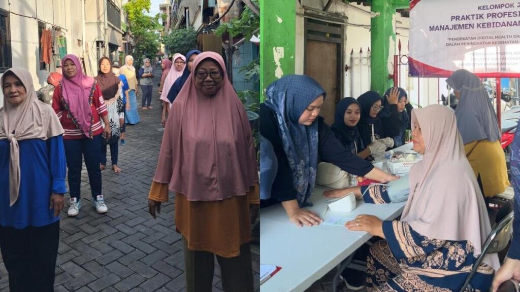 Mahasiswa Bidan UMSurabaya Gelar AKSI SEHAT untuk Lansia di Surabaya