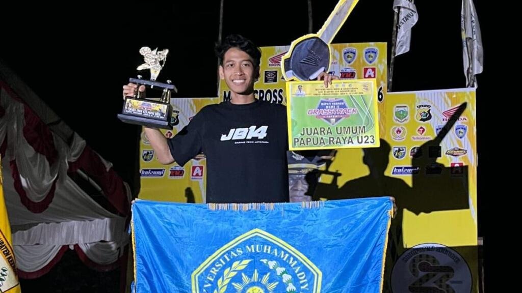 Mahasiswa Informatika UMM Sabet Juara Umum Motocross Papua