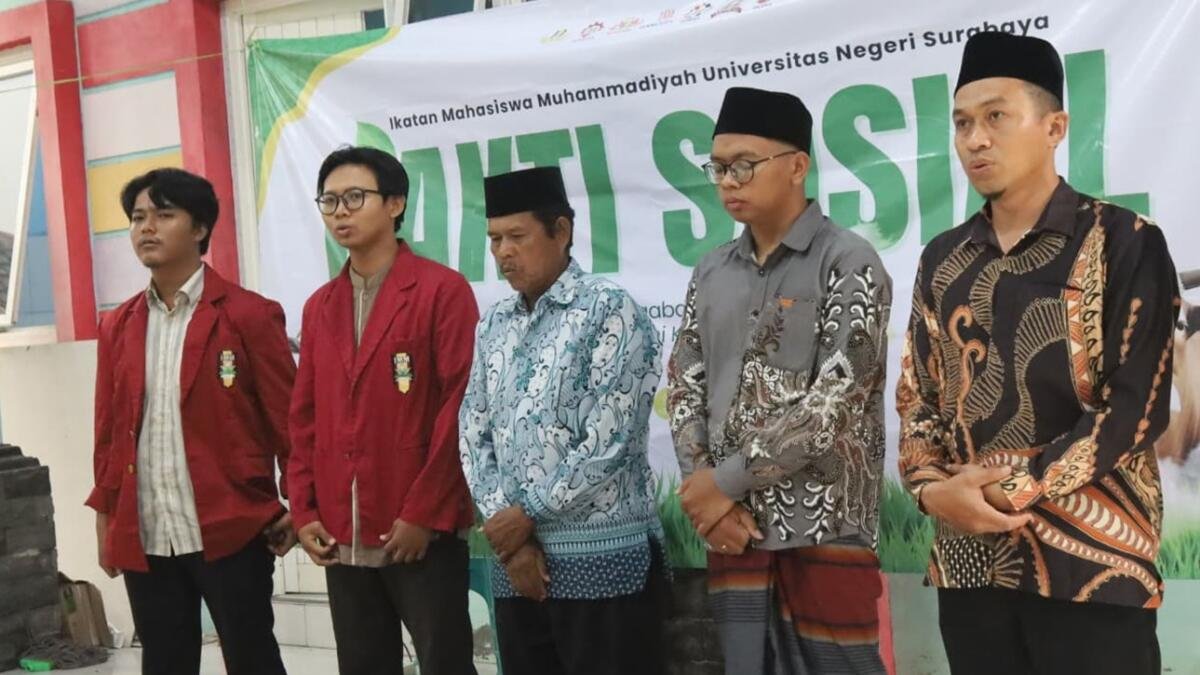 Merawat Humanitas dan Menghidupkan Solidaritas, IMM UNESA Gelar Bakti Sosial di Pungging
