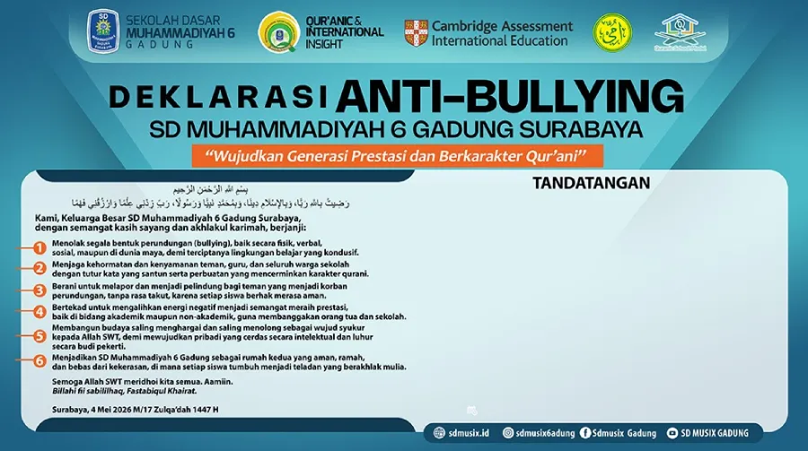 SD Musix Deklarasi Anti-Bullying, 75 Siswa Berprestasi Raih Penghargaan 
