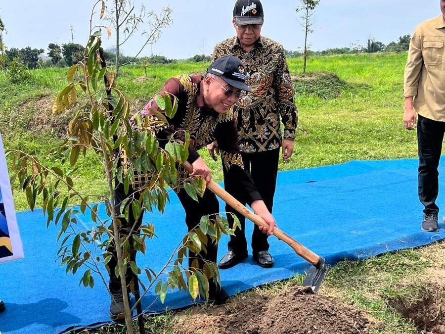 Peletakan Batu Pertama Musholla Bantuan PWM Jawa Timur di Desa Serba Aceh Tamiang