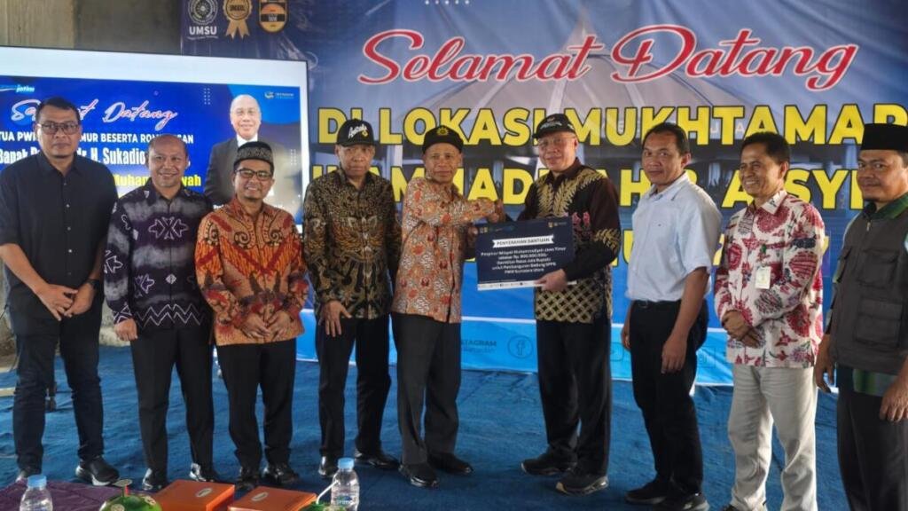 Peletakan Batu Pertama Musholla Bantuan PWM Jawa Timur di Desa Serba Aceh Tamiang