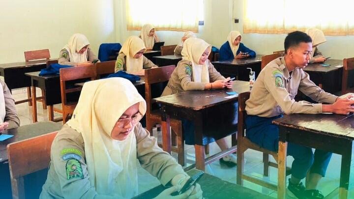 PSAT Semester Genap SMA Muha Genteng Lebih Tertib Gunakan UTBK