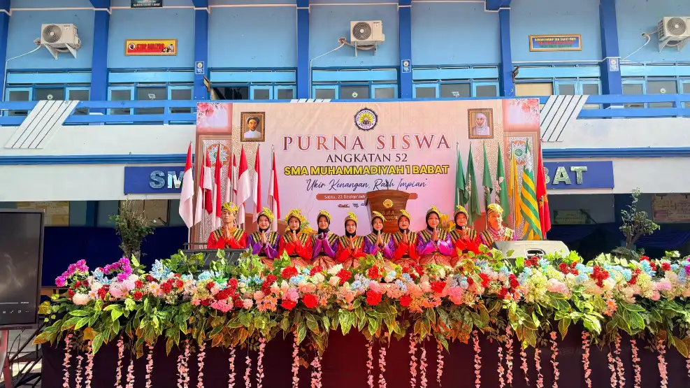 Tari Saman dan Remo Meriahkan Pembukaan Purna Siswa ke-52 SMA Muhammadiyah 1 Babat