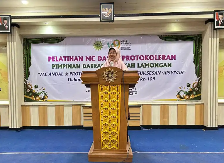 PDA Lamongan Gelar Pelatihan MC dan Keprotokoleran dalam Rangka Milad  ke-109 ‘Aisyiyah
