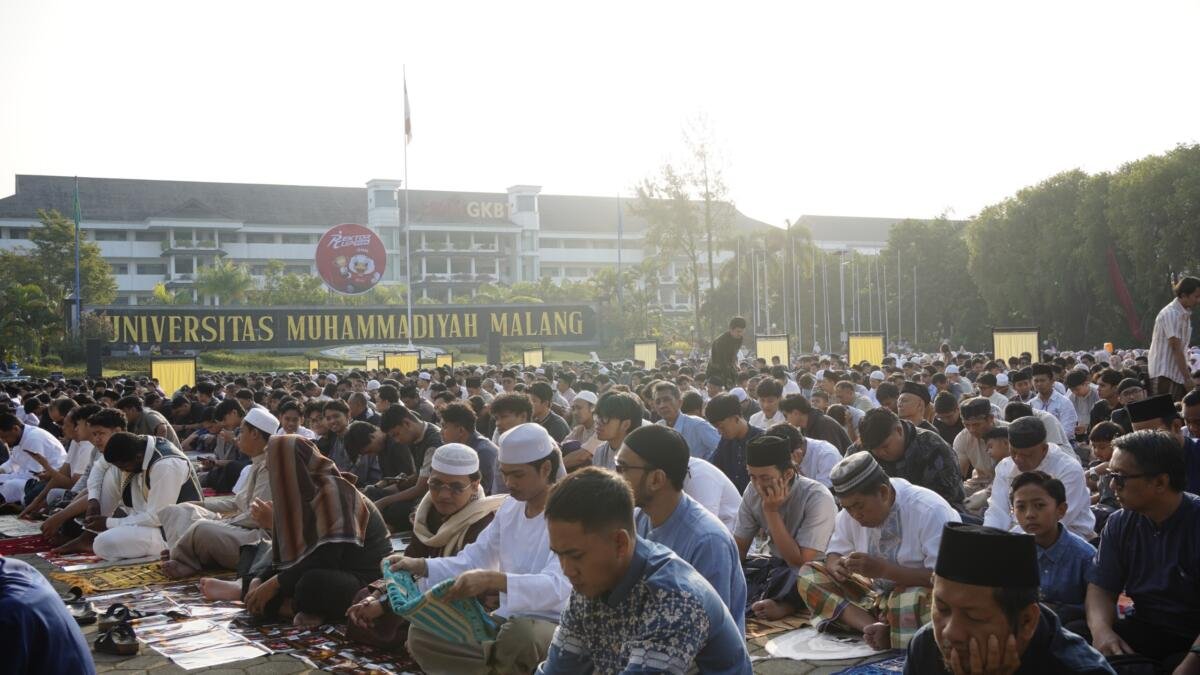 Ribuan Jamaah Padati Helipad UMM, Khotbah iduladha Sentil Isu Sampah Makanan dan Krisis Ekologi