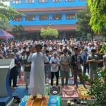 Simulasi Sholat Iduladha SD Ikrom Jadi Sarana Edukasi dan Membangun Kebersamaan