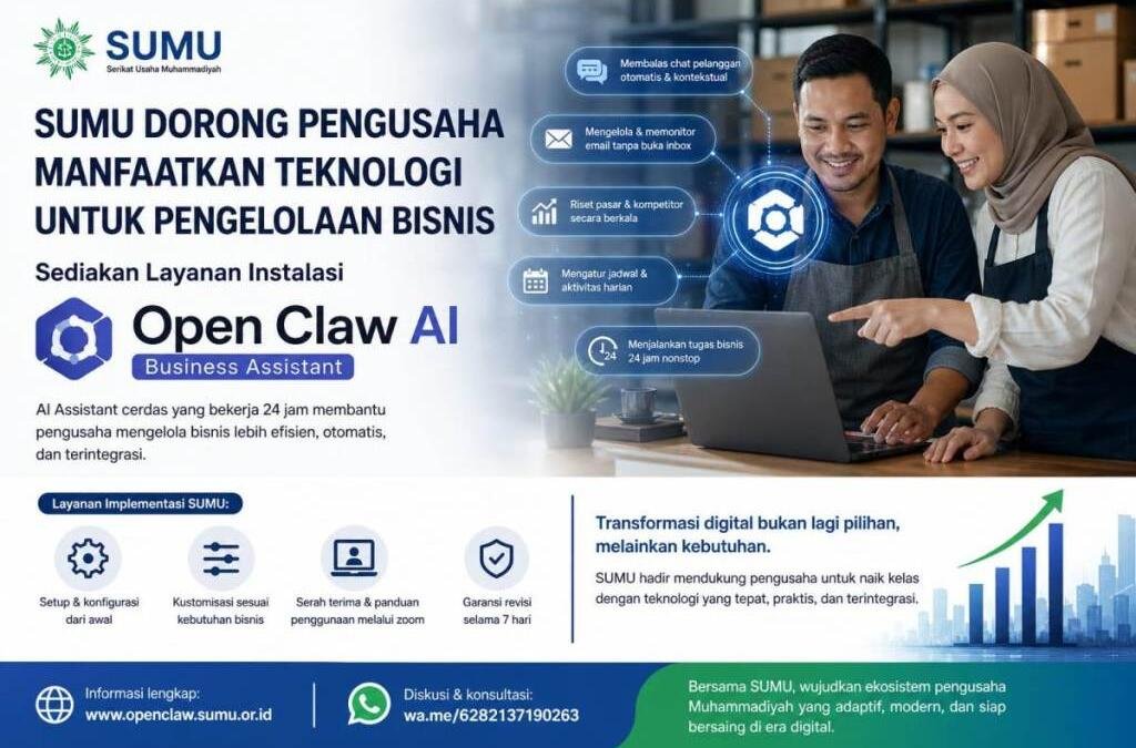 SUMU Dorong UMKM Manfaatkan AI, Hadirkan Layanan Open Claw Business Assistant