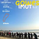 Gowes ke Wisata Pasir Putih Dalegan, Jamaah Muhammadiyah Takerharjo Tempuh 25 Kilometer