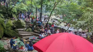 PCM Bojong Sari Gelar Tadabbur Alam dan Silaturahmi di Curug Tepuh Bogor