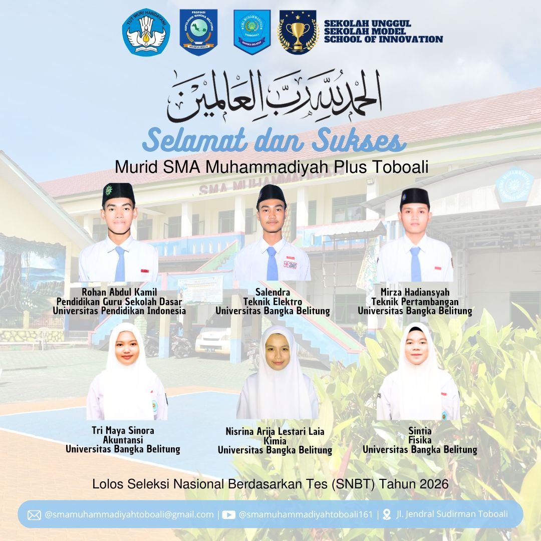 13 Siswa SMA Muhammadiyah Toboali Lolos SNBT 2026: Tembus UI, UNDIP, hingga UPI