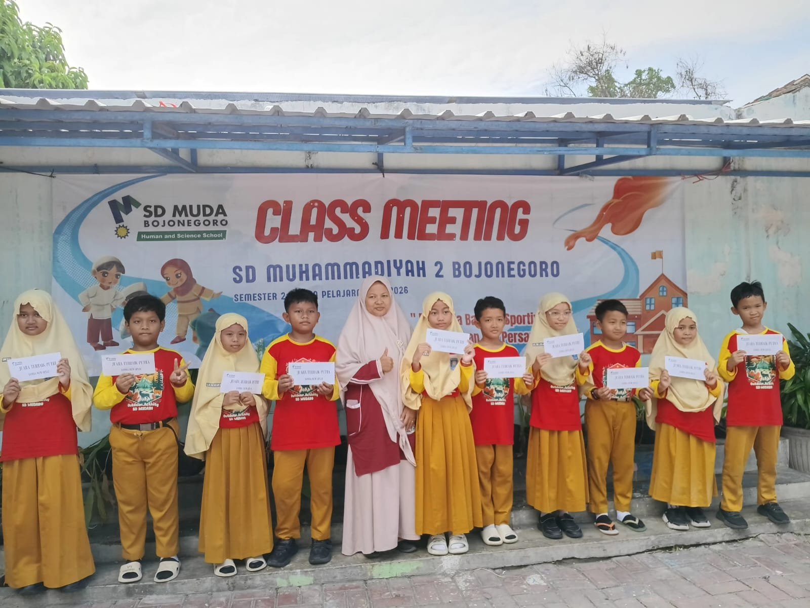 Semua Juara, Semua Bahagia! Awarding Class Meeting SD Muhammadiyah 2 Bojonegoro Penuh Keceriaan