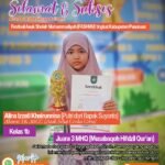 Siswi Kelas 1 SD Muhammadiyah 1 Gempol Raih Juara 3 MHQ FASHMU Kabupaten Pasuruan