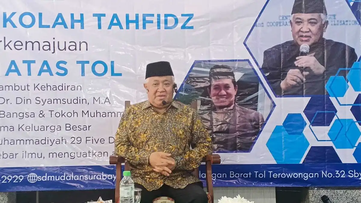 Prof Din Syamsuddin Beri Tiga Pesan Emas di SD Mudalan
