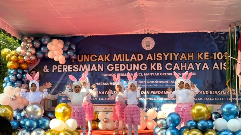 Meriah! KB Cahaya Aisyiyah PPS Resmikan Gedung Baru, Diawali Aksi Menggemaskan Para Siswa