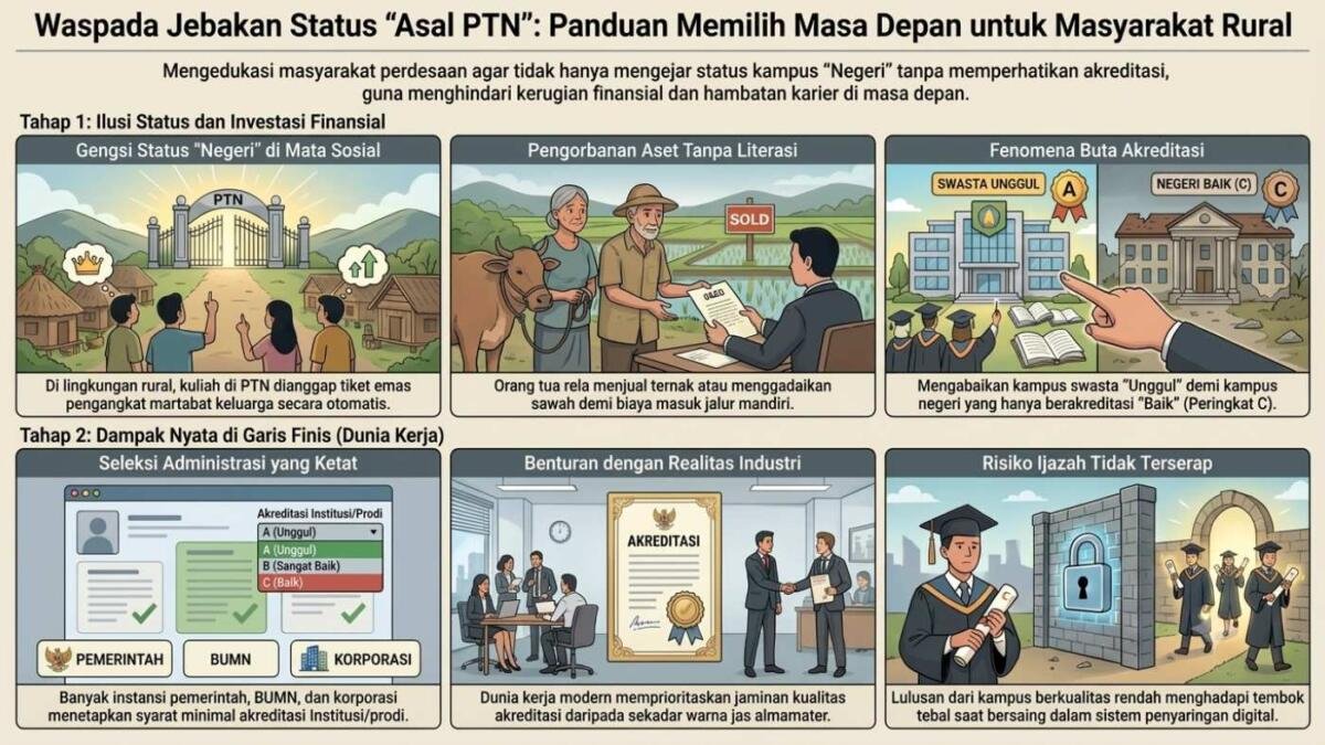 Buta Akreditasi, Jebakan Mahal di Balik Kebanggaan Masuk PTN