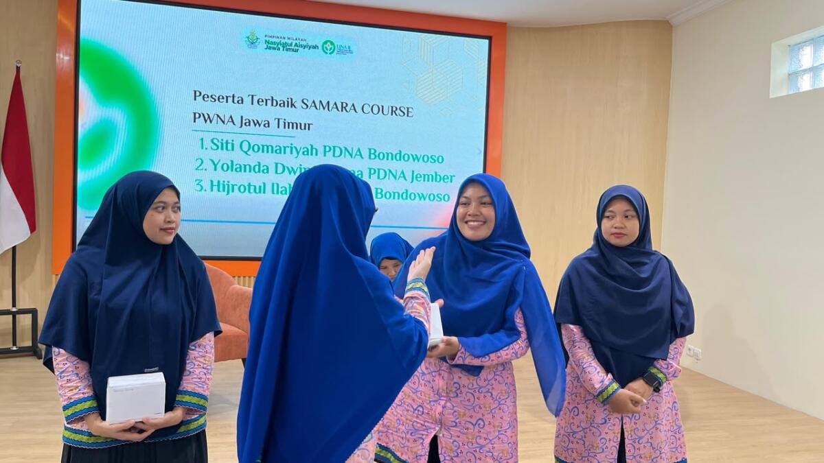 Kader PDNA Jember Raih Penghargaan Peserta Terbaik SAMARA Course PWNA Jatim