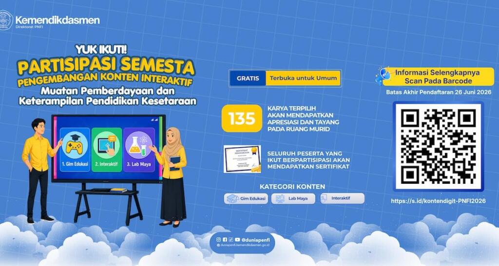 Kemendikdasmen Ajak Masyarakat Berpartisipasi dalam Pengembangan Konten SPNF 2026