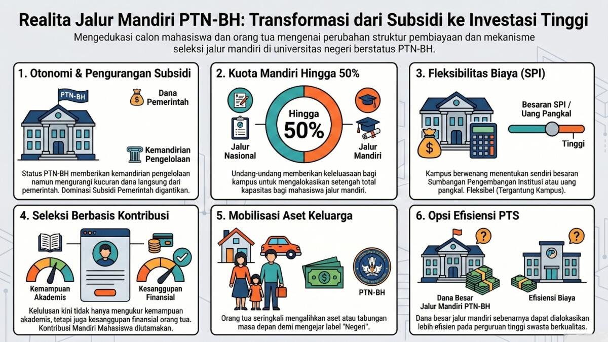 Komodifikasi Label “Negeri”: Berapa Harga yang Layak untuk Kursi Mandiri PTN-BH?