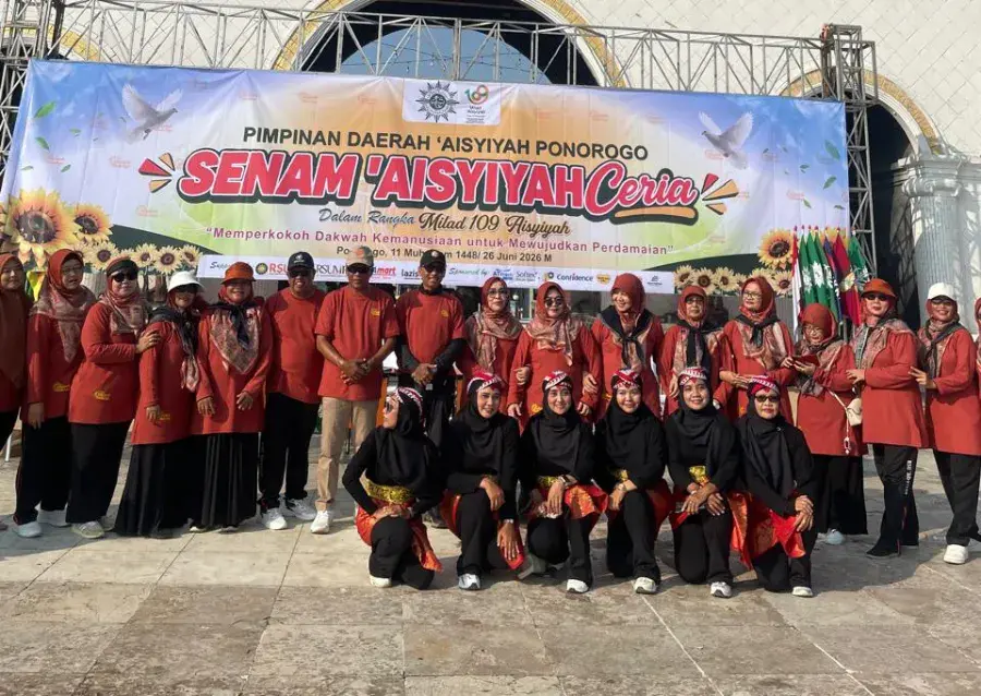 Milad ke-109 Aisyiyah Ponorogo, Suli Da’im Ikut Senam Massal Bareng 2.636 Peserta