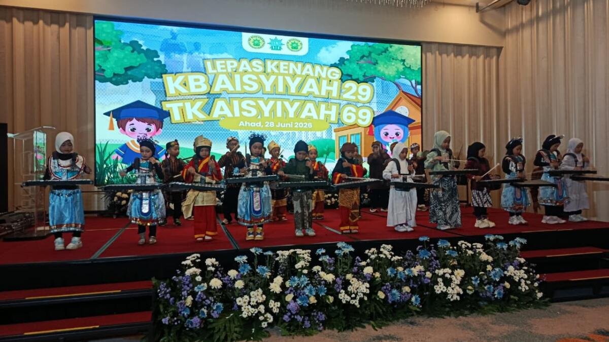 Lepas Kenang KB Aisyiyah 29 dan TK Aisyiyah 69 Berlangsung Meriah, Awali Langkah Generasi Berprestasi