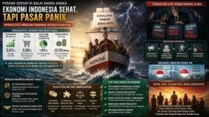 Mengapa Ekonomi Indonesia Terlihat Sehat, tetapi Pasar Panik?