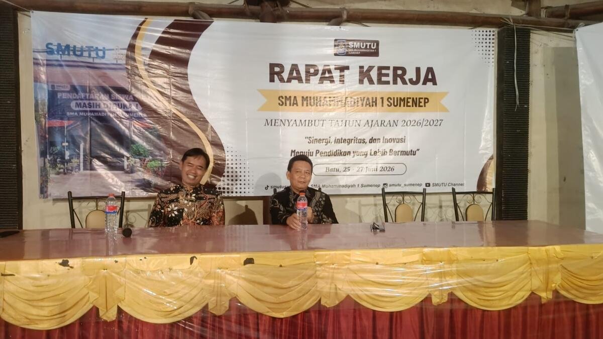 Prof. Khozin Tekankan Dakwah, Kaderisasi, dan Inovasi dalam Raker SMA Muhammadiyah 1 Sumenep