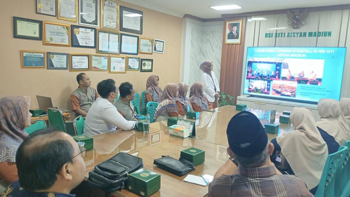 RSI Siti Aisyah Madiun Jadi Rujukan Studi Tiru Layanan Stem Cell dan Secretome