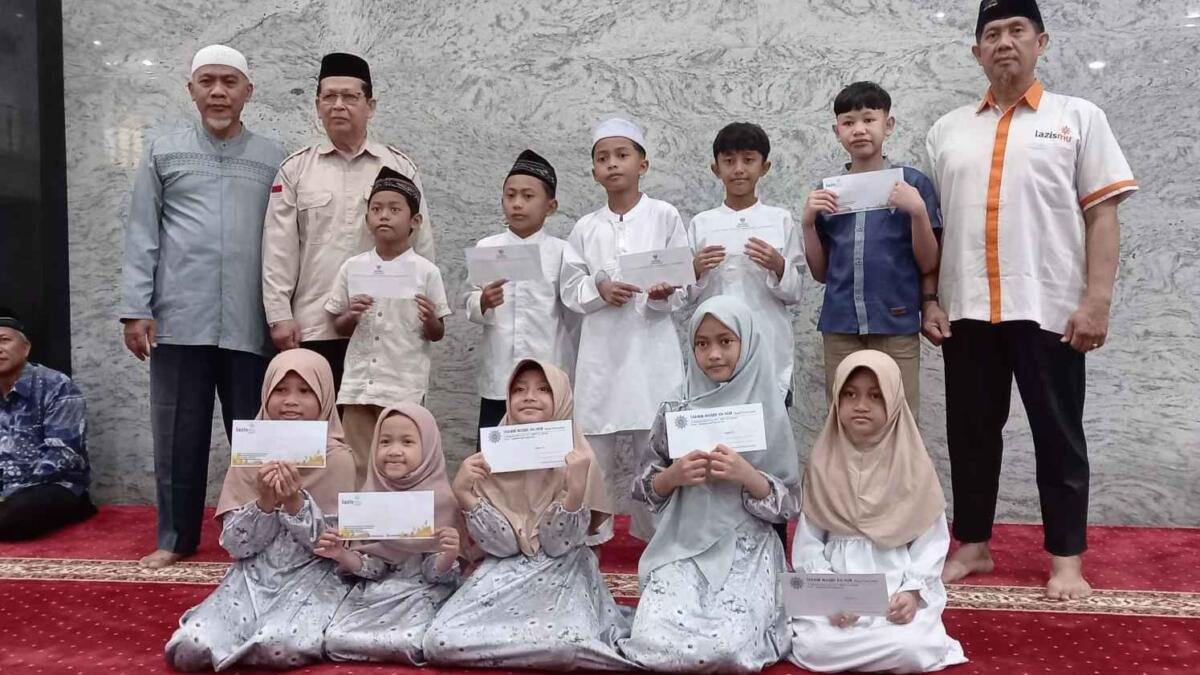 Sambut Muharram, Masjid An Nur Sidoarjo Santuni 50 Anak Yatim