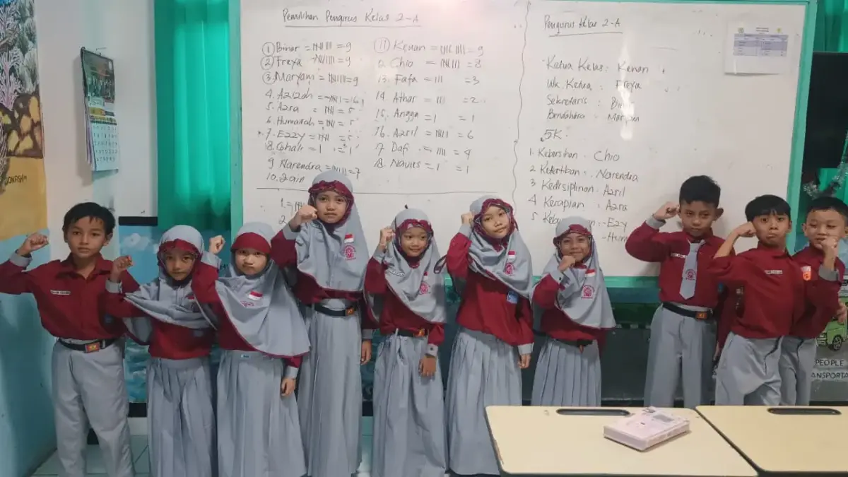 Belajar Demokrasi Sejak Dini, Siswa Kelas 2-A SD Musix Surabaya Pilih Pengurus Kelas Lewat Voting