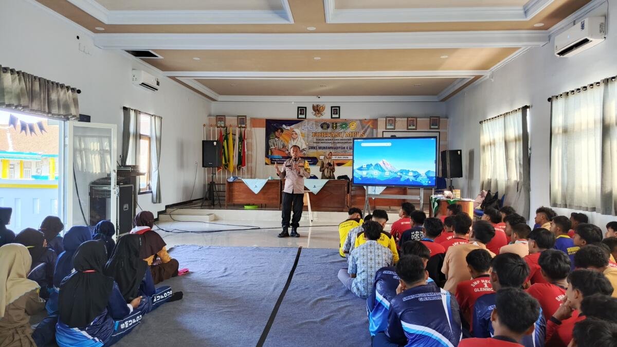 Bentengi Pelajar dari Perundungan, Kenakalan Remaja, dan Narkoba, Kepolisian Hadir di Fortasi SMKS Muhammadiyah 4 Glenmore