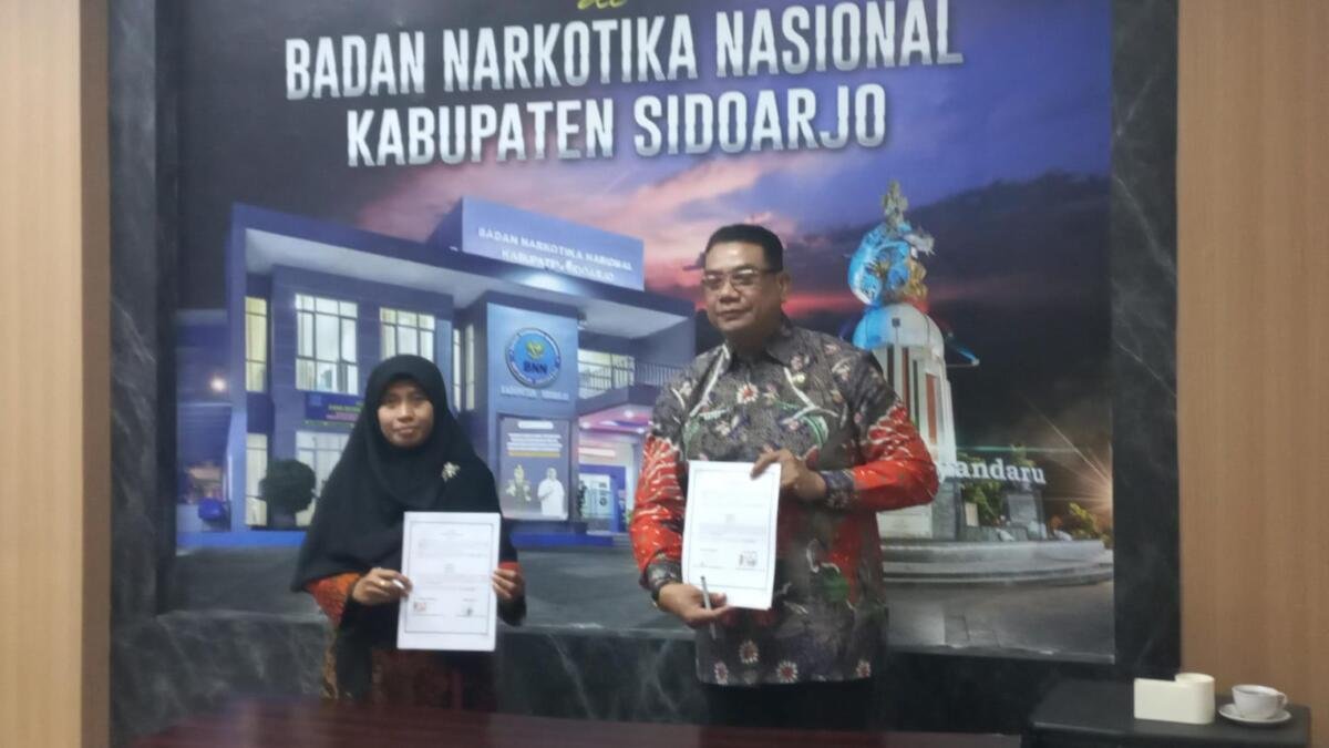 BNNK Sidoarjo Gandeng SMA Muhammadiyah 4 Porong Perkuat Upaya P4GN di Lingkungan Sekolah