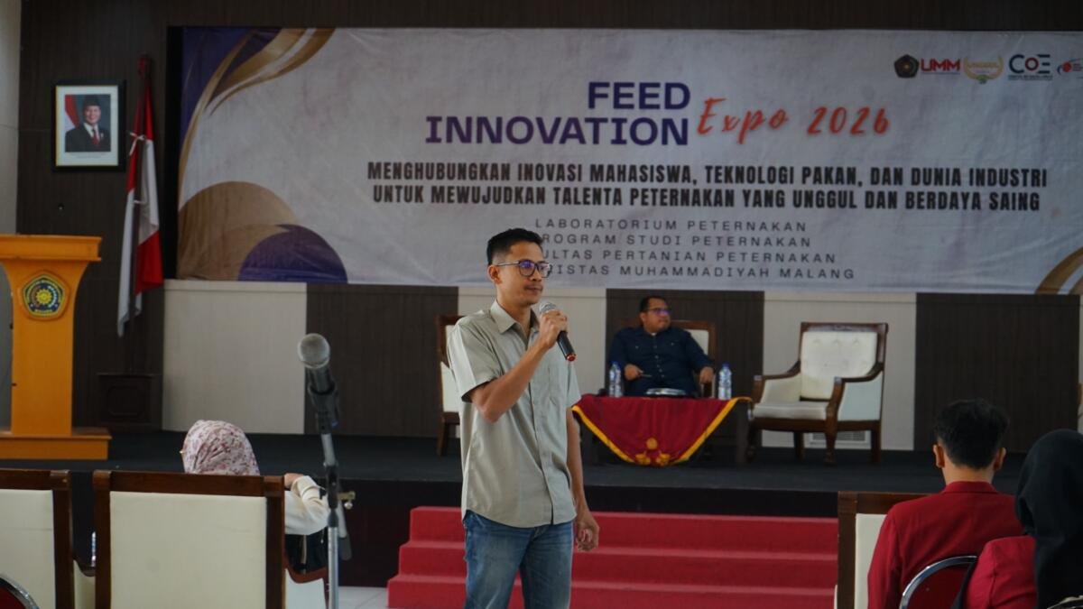 Feed Innovation Expo 2026, Mahasiswa Peternakan UMM Ciptakan Suplemen Ternak Pengganti Antibiotik