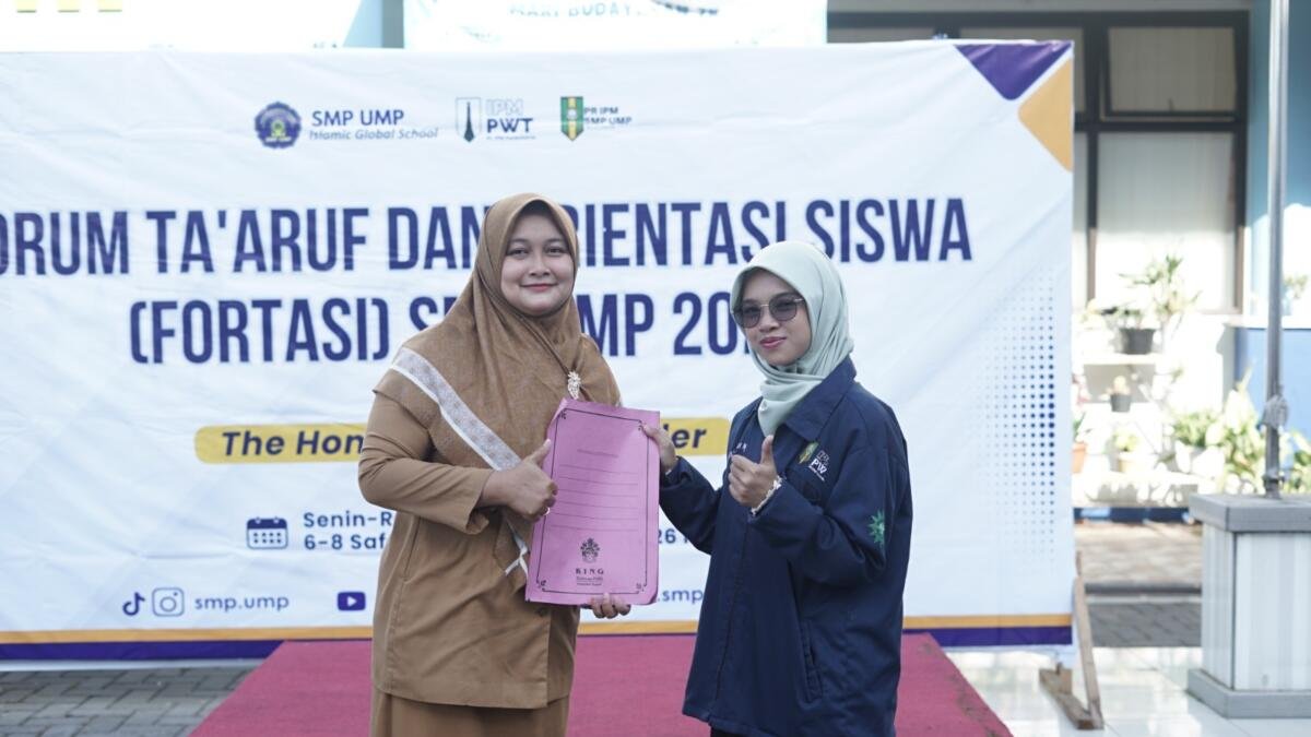 Fortasi SMP UMP 2026 Dibuka, Tanamkan Karakter dan Jiwa Kepemimpinan Sejak Hari Pertama