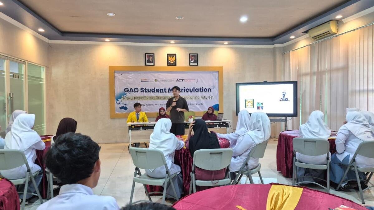 GAC Student Matriculation Day 1 SMA Muhammadiyah 10 GKB Gresik, Bangun Mimpi Global Sejak Hari Pertama