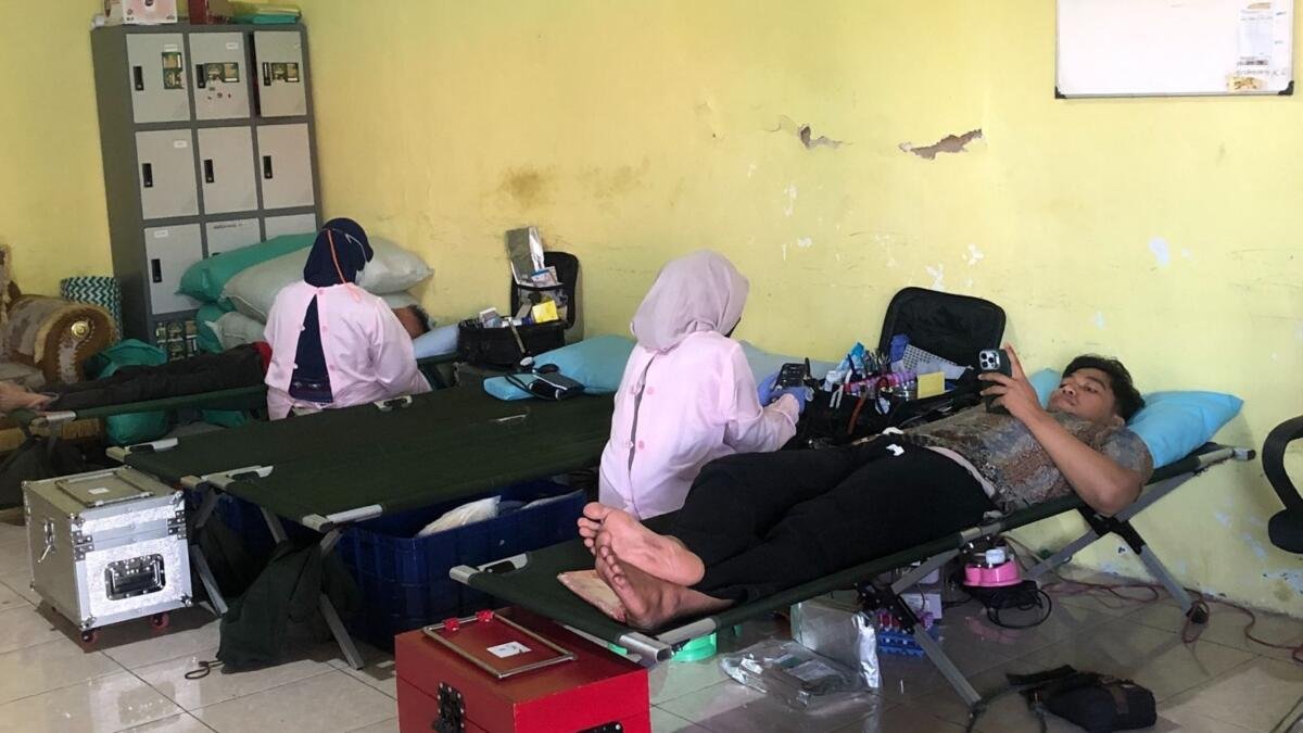Gandeng PMI dan Puskesmas, KKN T Umsida Gelar Donor Darah dan MCU Gratis