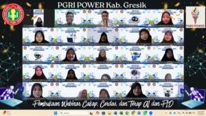 Guru TK Aisyiyah 36 PPI Ikuti Webinar AI dan Papan Interaktif Digital Bersama PGRI Gresik