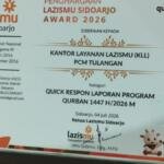 KLL Lazismu PCM Tulangan Raih Penghargaan Lazismu Award 2026 Kategori Quick Respon Laporan Program Kurban
