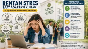 Mahasiswa Baru Rentan Stres saat Adaptasi Kuliah, Dosen Psikologi UMY Bagikan Tips Jaga Kesehatan Mental