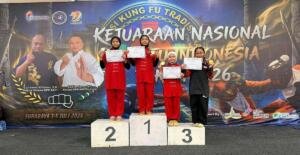 Usai Berprestasi di Jepang, Sekolah Kreatif Baratajaya Kembali Bersinar di Kejurnas Kungfu Indonesia 2026